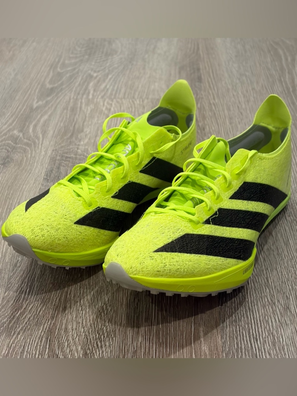 adidas Adizero Prime SP 3 Strung Track Spikes Mens 7.5 Lucid Lemon Black IH5800